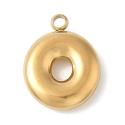 Letter O 304 начальные подвески из нержавеющей стали, ионное покрытие (ip), реальный 18 k позолоченный, Письмо O, 16~18x6~18x3 мм, отверстие : 1.8 мм