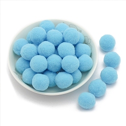 Светло-Голубой Полиэстеровый мяч, аксессуары для костюма, аксессуары, круглые, Небесно-голубой, 15 мм, 144 шт / пакет