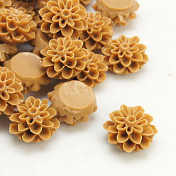 Peru Resin Cabochons, Flower, Peru, Size: about 15mm in diameter, 8mm thick
