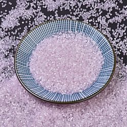 (DB0675) Бледно-розовый Шелково-атласный Бусины miyuki delica, цилиндр, японский бисер, 11/0, (дБ 0675) бледно-розовый шелковый атлас, 1.3x1.6 мм, Отверстие: 0.8 мм, о 2000 шт / бутылка, 10 г / бутылка