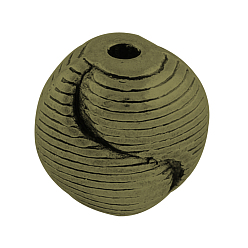 Античная Бронза Тибетском стиле сплава твист бусы, без кадмия, без никеля и без свинца, античная бронза, 9.5x9.5x8 мм, Отверстие : 1.5 мм , около 400 шт / 1000 г