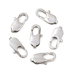 Нержавеющая Сталь Цвет Устойчивы к потускнению 304 застежки-клешни из нержавеющей стали, цвет нержавеющей стали, 16x8x4 мм, отверстие : 1x3 мм