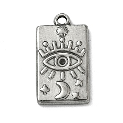 Нержавеющая Сталь Цвет 304 Настройки горный хрусталь из нержавеющей стали кулон, прямоугольные, цвет нержавеющей стали, пригодный для стразов 1.5 мм, 22.5x12.5x2.5 мм, отверстие : 2.5 мм