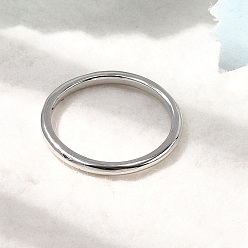 Платина Кольца латуни пальца, стойки покрытие, долговечный, без кадмия и без свинца, платина, 1.5 мм, внутренний диаметр: 18 мм