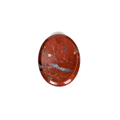 Красный Камень Натуральные красные яшмовые камни для беспокойства, массажные инструменты, овальные, 45x35 мм