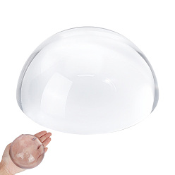 Claro Decoraciones de exhibición de bolas de cristal, semicírculo, Claro, 99x45 mm