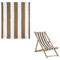 Café Tela de lona y oxford para sillas, suministros de reemplazo de tela para silla de playa, café, 1160x420x1.5~3 mm