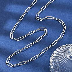 Нержавеющая Сталь Цвет 304 колье из нержавеющей стали, не тускнеет, цвет нержавеющей стали, 29.92 дюйм (76 см)