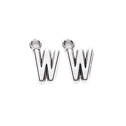 Letter W Сплавочные подвески тибетского стиля, без кадмия и без свинца, Буква W, ш: 16x11x2 мм, отверстие : 2 мм, Около 875 шт / 1000 г