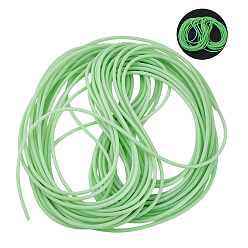 Lawn Green Silicone Fishing Luminous Tubing, Lawn Green, 3.5mm, Inner Diameter: 2.5mm, 15m/roll
