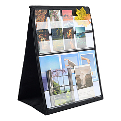 Черный Настольная подставка для диаграмм из ПВХ и нетканого материала для класса., с 20шт. картонной картой, чёрные, 430x318x15 мм