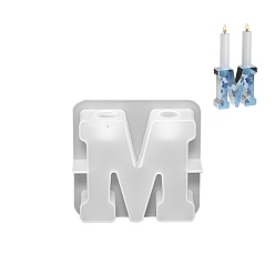 Белый Буква тисненая столбик свеча своими руками силиконовая, для изготовления ароматических свечей, белые, 120x120 мм