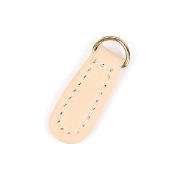 Персиковый Слойка Кожаные головки молний, застежки-молнии, для загрузки, куртка, багажные сумки, сумки, кошелек, ремонт куртки, розовые, 35x15 мм