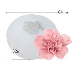 Белый Пищевой класс три доверия цветок DIY свечи силиконовые формы, для изготовления свечей, белые, 8.4x3.2 см