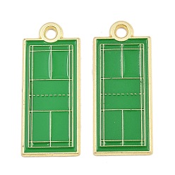 Золотой Подвески из эмали и сплава, без кадмия и без свинца, спортивные темы, золотые, 35.5x15x1 мм, отверстие : 2.5 мм