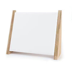 Белый Деревянная подставка для ювелирных изделий, обтянут искусственной кожей, белые, 30x11x24.5 см