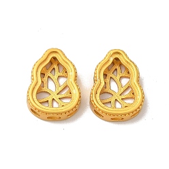 Матовый Золотой Цвет Установка латунного подноса для тыквы, долговечный, без свинца и без кадмия, матовый золотой цвет, лоток : 9.5x6.5 мм, 13x9.5x3.5 мм