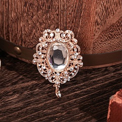 (932FM) Темно-синий аква-матовый с подкладкой Ретро-железный зажим для журнала, закладки клипы, овальные, темно-золотистые, 75x45 мм