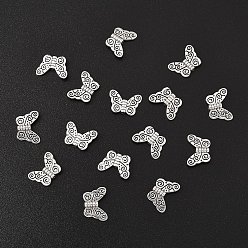Античное Серебро 30 бусины из сплава в тибетском стиле, бабочка, античное серебро, 11x15x1.5 мм, отверстие : 1.5 мм