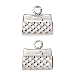 Bag 304 прелести нержавеющей стали, цвет нержавеющей стали, пакет, 9.5x9.5x1.8 мм, отверстие : 1.8 мм