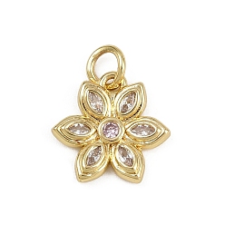 Настоящее золото 18K Латунные микро проложить кубического циркония подвески, , стойки покрытие, долговечный, без свинца и без кадмия, с целью перехода в кольце, реальный 18 k позолоченный, 13x13.5x2.5 мм, отверстие : 3 мм