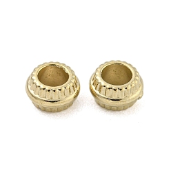 Золотой Пластиковые прокладки ccb, рондель, золотые, 7x4 мм, отверстие : 3.5 мм