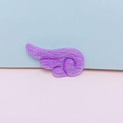 Средняя Орхидея Мягкие двусторонние украшения в форме крыльев ангела, украшение для шитья своими руками, средне орхидеи, 48x24 мм