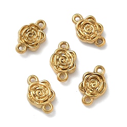 Настоящее золото 18K 304 ссылки нержавеющей стали, подвески в форме цветка, ионное покрытие (ip), реальный 18 k позолоченный, 9.5x6x2.5 мм, отверстие : 0.8 мм