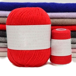 Красный Кашемир ручной работы 3 делится пряжей, для одежды шарфы свитера шали шапки, красные, 75г/моток