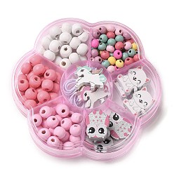 Mixed Shapes Тема детского дня, набор украшений из кленового дерева, наборы для изготовления своими руками, разнообразные, 17.5~21x16.5~23x4.5~5 мм, отверстие : 1.8~2 мм