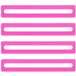 Темно-Розовый Правила акрилового маджонга для чтения, поиск линий маджонга, прямоугольные, темно-розовыми, 152x25x4 мм