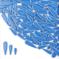 Озёрно--синий 3 стили фарфоровая мозаичная плитка в форме капли, для поделок из мозаики своими руками, рамки для картин и многое другое, Плут синий, 21~40x8~12x4 мм, около 100 г / набор