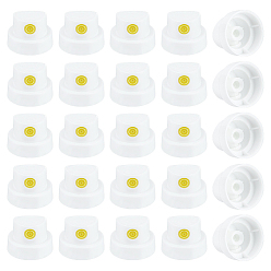 Желтый 30шт. ПЭ сменный колпачок для аэрозольного баллончика, насадка для распыления краски, желтые, 1.75~1.8x2.3 см