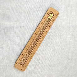 Цвет Древесины Сумка из искусственной кожи на молнии, для аксессуаров для замены сумок, деревесиные, 18x3 см