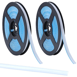 Белый 8сумки 4 цветная ПВХ кромка, Кромка из клеевого шпона, с усилителем адгезии, для самодельного стола, кабинет, мебель, декоративная отделка, белые, 7.5~8x1.5 мм, около 6 м / рулон, 2 мешков / цвет