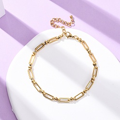 Настоящее золото 14K 304 Длинные овальные звенья цепи из нержавеющей стали на ножки, реальный 14 k позолоченный, 7-7/8 дюйм (201 мм)