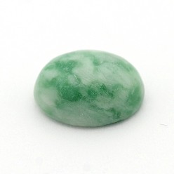 Green Spot Jasper Oval Natural Green Spot Jasper Cabochons, 10x8x4.5mm
