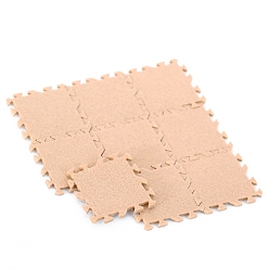 Мокасин 9 шт. тканевые мини-коврики для сращивания, детские ковры, аксессуары для домашнего кукольного домика с микро-ландшафтом, притворяясь опорными украшениями, мокасин, 35x35x2 мм