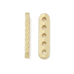 Матовый Золотой Цвет Многожильные звенья из сплава, без кадмия и без свинца, овальные, золотые, 17.5x4x1.5 мм, отверстие : 1.5 мм