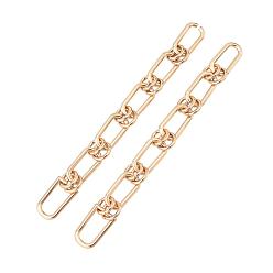 Light Gold Iron Chain Bag Strap, Replacement Handbag Decoration Bags Straps, Light Gold, 220mm