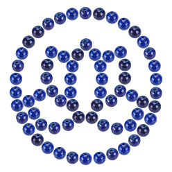 Lapis Lazuli DIY Stretch Bracelets Making Kits, include Natural Lapis Lazuli Round Beads, Elastic Crystal Thread, Beads: 4~4.5mm, Hole: 0.8~1mm, 400pcs/box