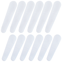 Claro 24 piezas 2 estilos de pegatinas antideslizantes de silicona para perchas, Claro, 67~82x18.5~19x1.5 mm, 12 piezas / estilo