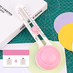 Pink Круглые ножи для пластиковой бумаги, с металлическая фурнитурой, розовые, 223x70x40 мм