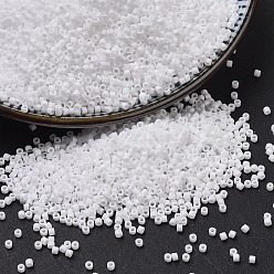 (DB0351) Matte White MIYUKI Delica Beads, Cylinder, Japanese Seed Beads, 11/0, (DB0351) Matte White, 1.3x1.6mm, Hole: 0.8mm, about 20000pcs/bag, 100g/bag