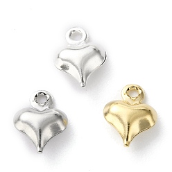 (52) Непрозрачная лаванда Латунь прелести, сердце, разноцветные, 8.5x6.5x3 мм, отверстие : 1 мм