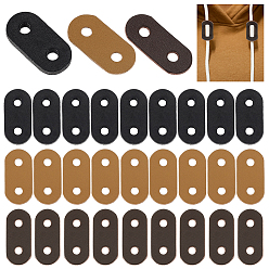 (52) Непрозрачная лаванда 30 шт. 3 стили овальная кожаная пряжка-слайдер, регулируемые лямки с пряжкой, для рюкзака, разноцветные, 33~34x15~16x1.5~4.5 мм, отверстие : 4.5~5 мм, 10 шт / стиль