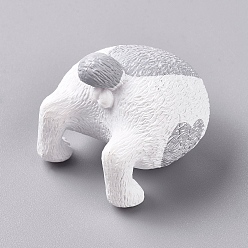 (52) Непрозрачная лаванда Пвх кошка прикладом магниты на холодильник смешные магниты на холодильник фото, украшение домашнего офиса, подарки животных любитель животных, светло-серые, 30.5x32.5x33 мм