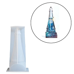 Белый Силиконовые формы для показа колец в форме замка своими руками, формы для литья смолы, белые, 107x55x55 мм