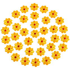 Золотистый 50 шт. Компьютеризированная вышивка на ткани утюгом / пришивание заплат, аксессуары для костюма, аппликация, подсолнечник, золотые, 40x1.5 мм