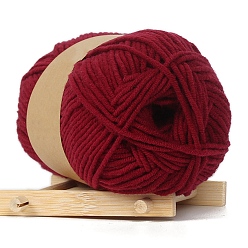 Dark Red Cotton Cord, Twisted Cotton Rope, For DIY Crafts Handmade Project, Dark Red, 2.5mm
